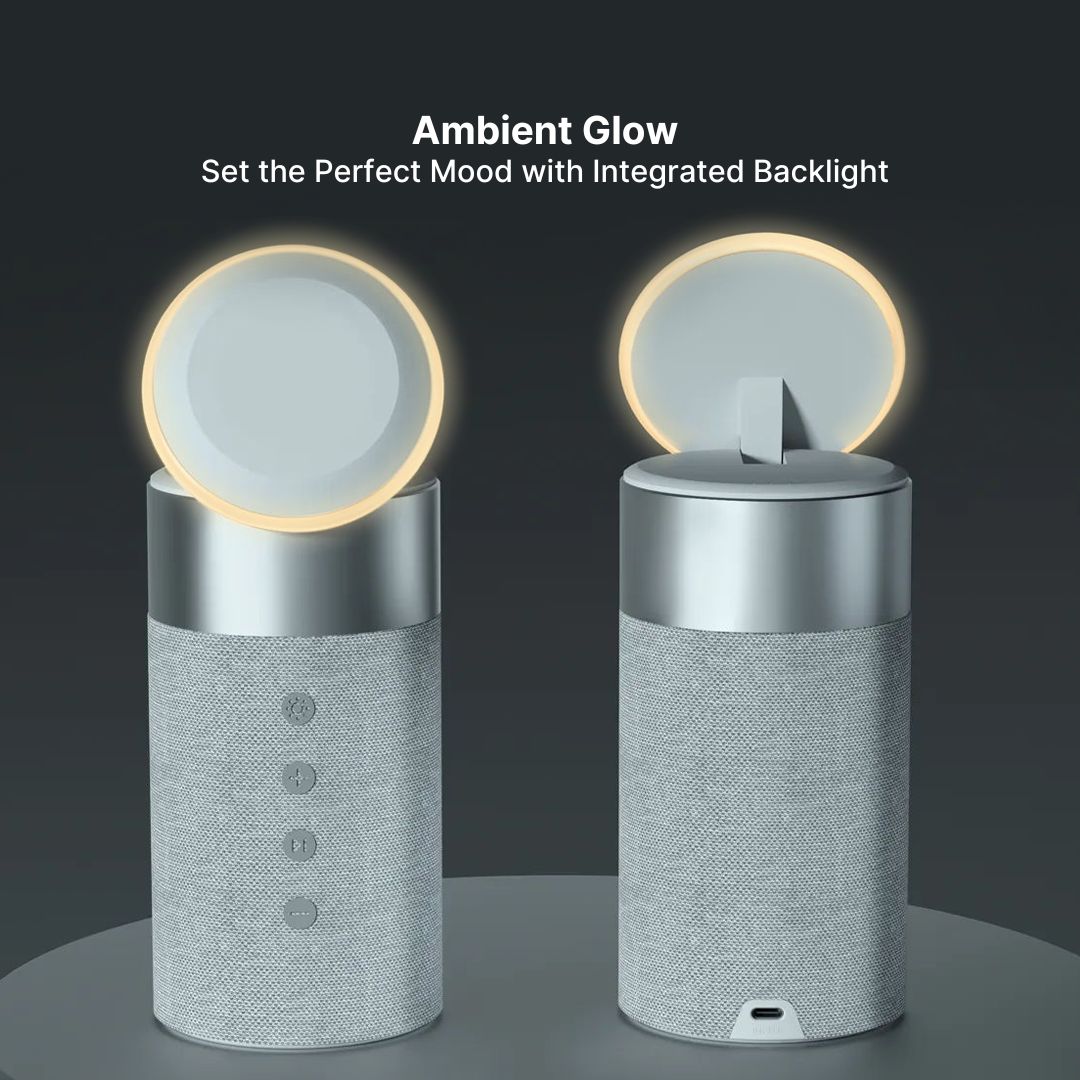 3-in-1 Wireless Charging Hub, Bluetooth Speaker & Night Light