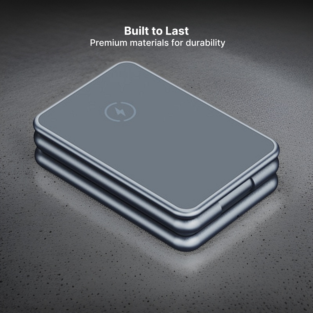 MagFold Pro 3-in-1 Aluminum Wireless Charging Stand