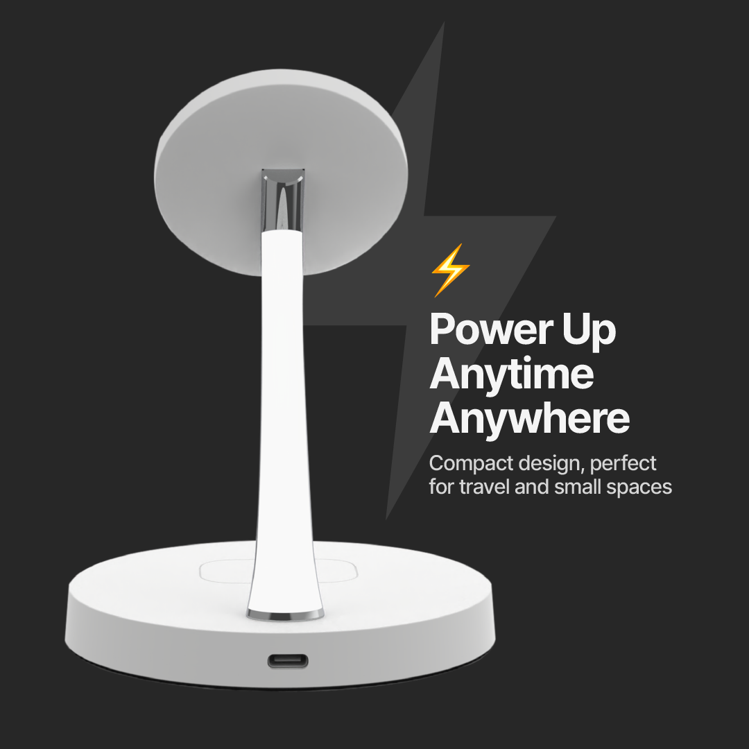 2 in 1 Wireless Charging Station