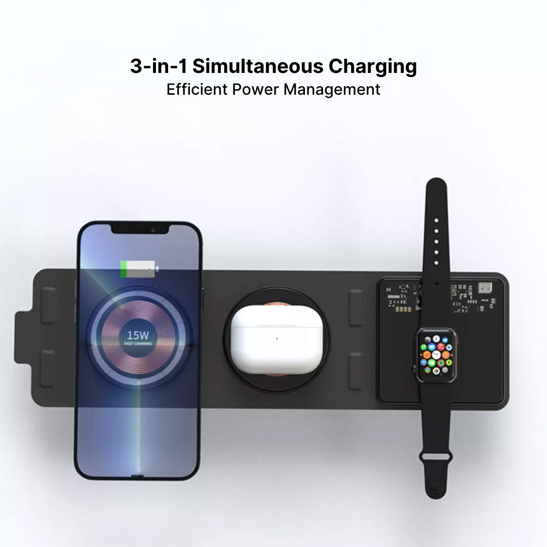 3-in-1 Wireless Charger for Travel