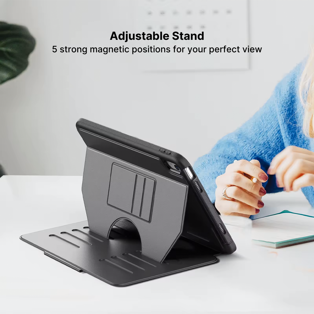 AirFlow Pro iPad Case with Adjustable Kickstand & Pencil Holder