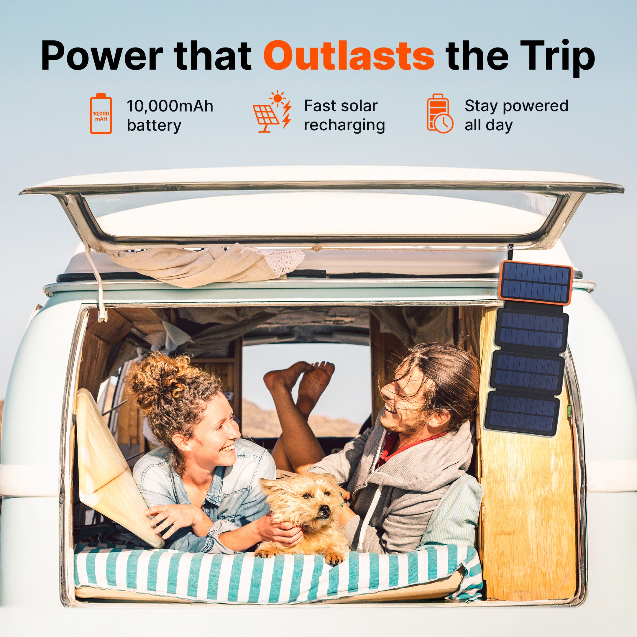 SolaBank Fold Wireless Charging Powerbank 10000mAh