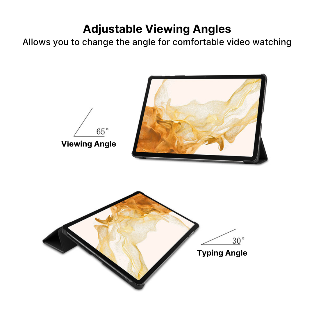 Slim and Lightweight Samsung Galaxy Tab Case with Tri-Fold Caster Design