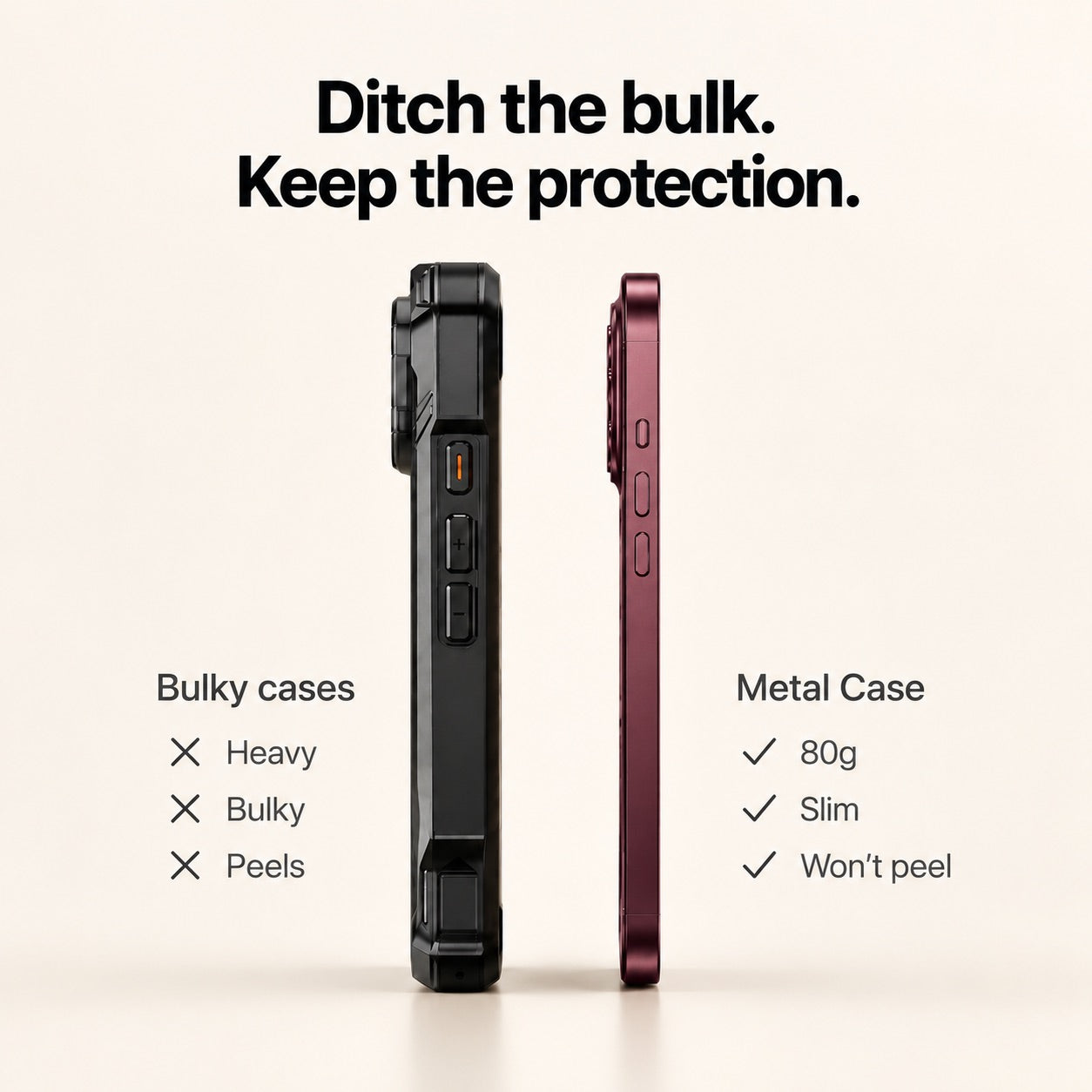 iPhone Metal Case with Camera Guard