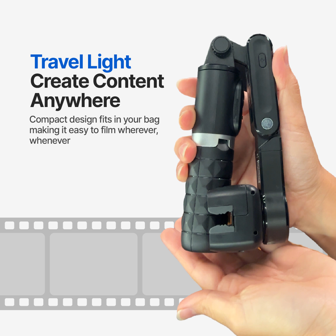 AutoFocus Tripod for Creators (360, Face Tracking, Selfie Stick, Light, Wireless Remote)