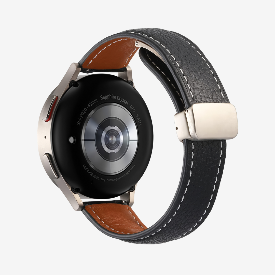 Classic Magnetic Leather Strap for Samsung Watch