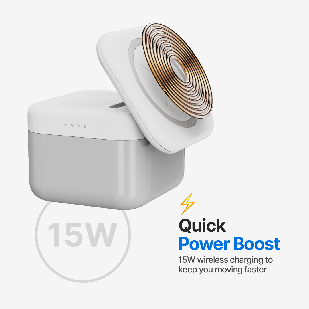 CubeMag 3-in-1 Magnetic Wireless Charging Station for Apple and Android