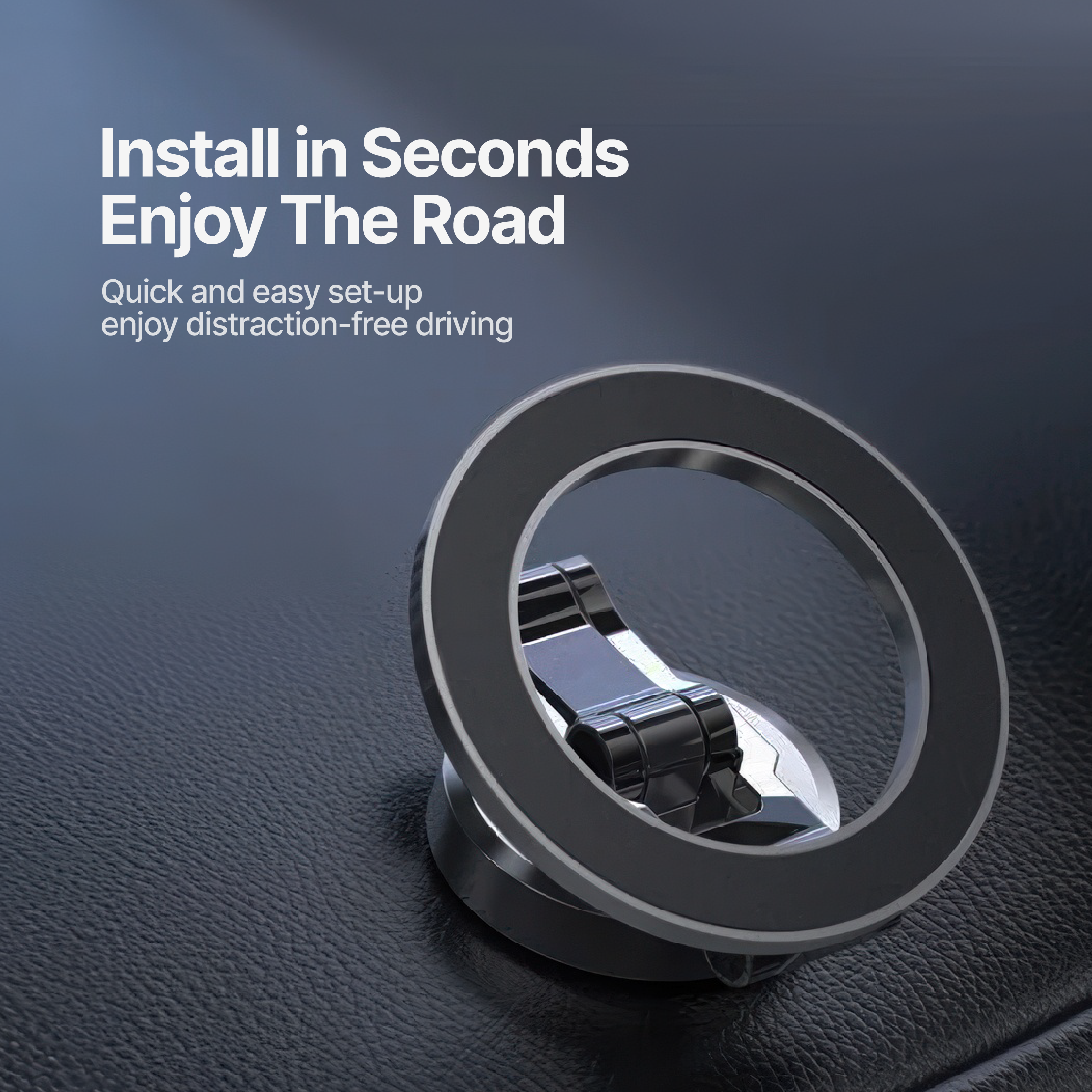 DashGrip Magnetic Car Phone Holder with Adjustable Stand