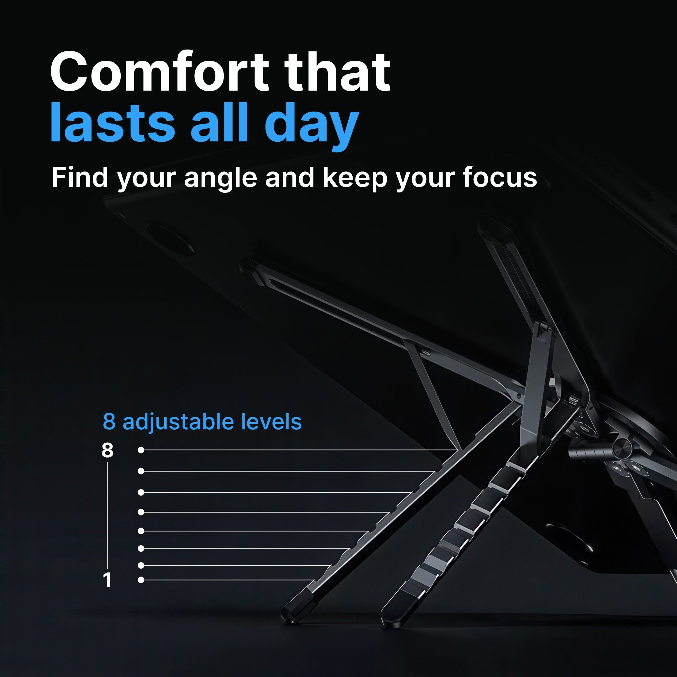 Foldable Aluminum Laptop Stand