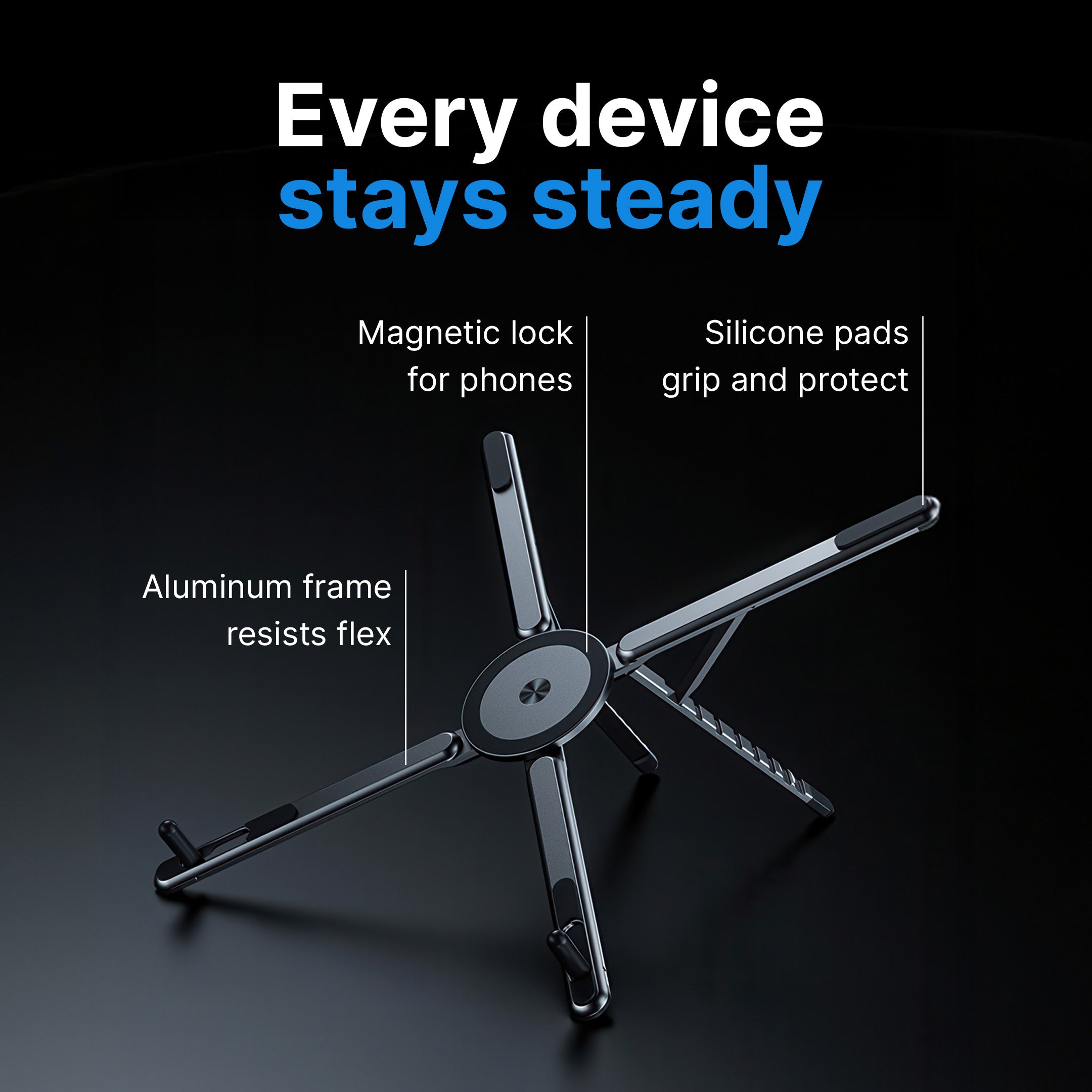Foldable Aluminum Laptop Stand
