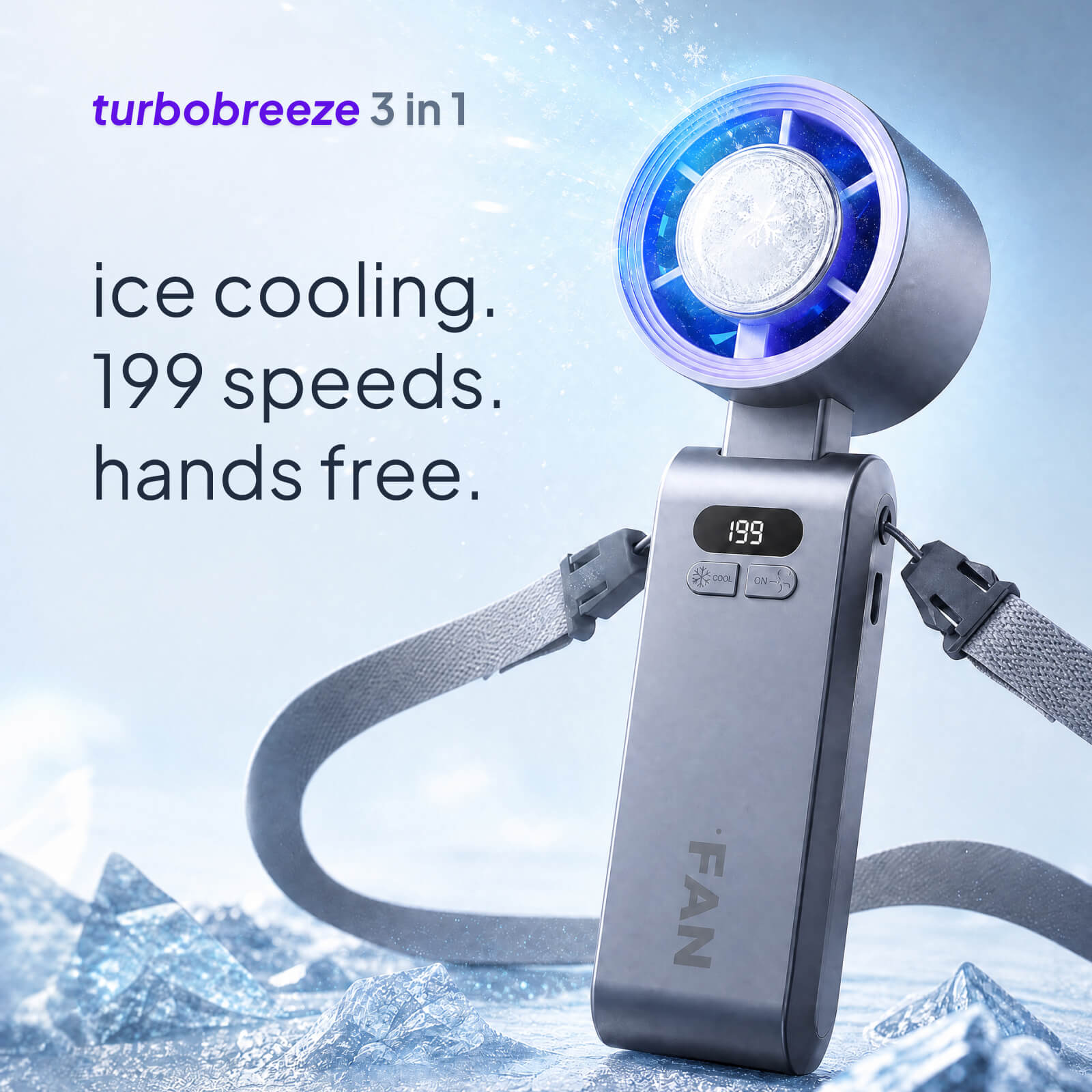 TurboBreeze 3 in 1 Cooling Fan