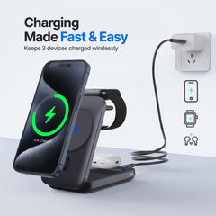 MagFlo 3 in 1 Wireless Charging Station Qi2