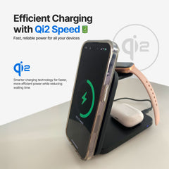 MagFlo 3 in 1 Wireless Charging Station Qi2