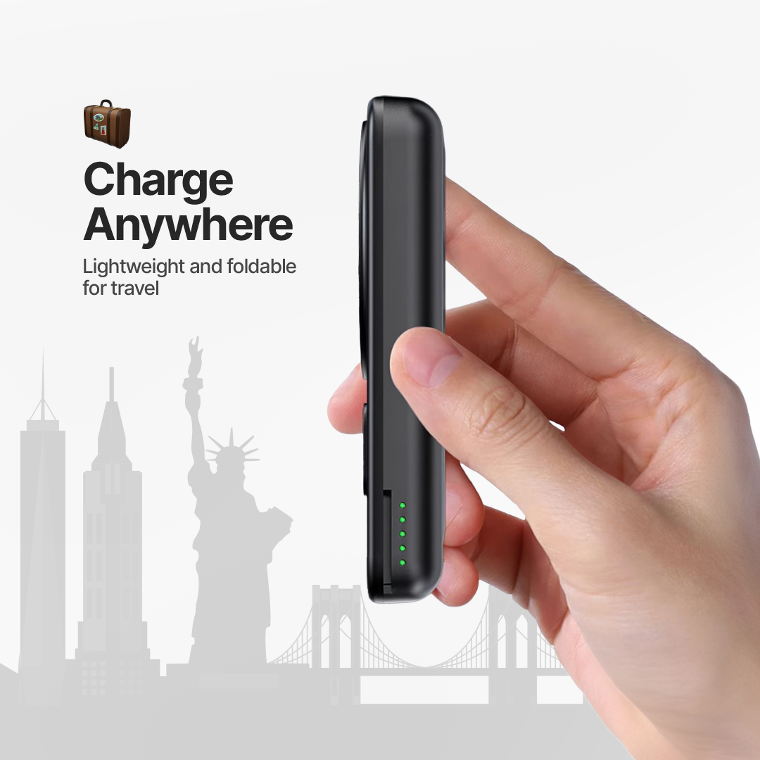 PowerMag 3-in-1 Magnetic Wireless Charger with Stand