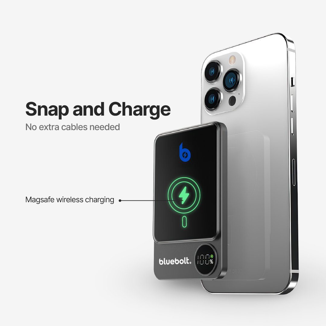 Ultra Thin Power Bank 20W Magnetic Wireless Charging