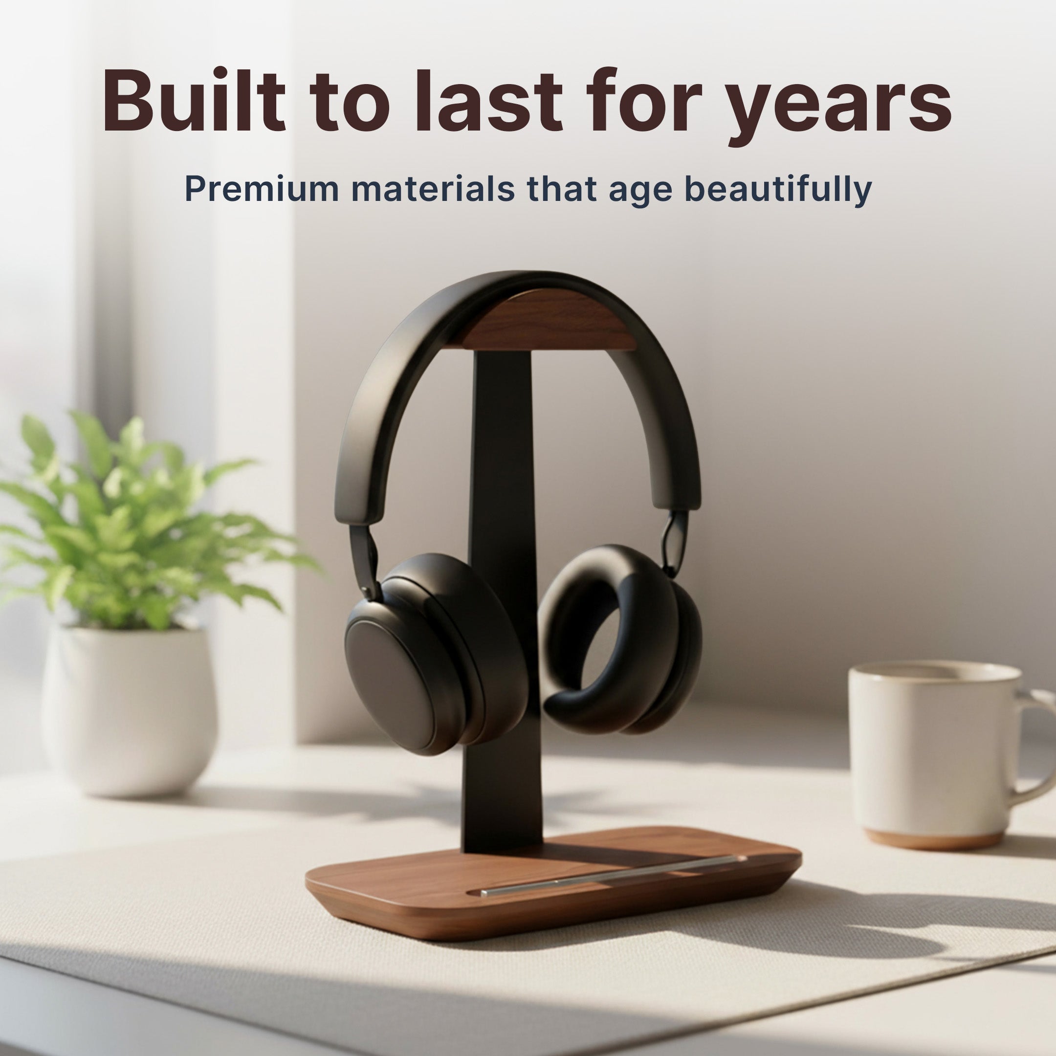 Wooden Headset Holder