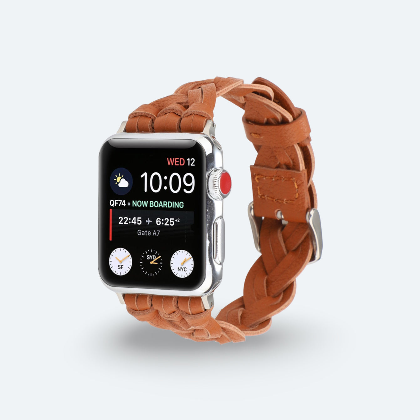 Artisan Weave Leather Apple Watch Strap